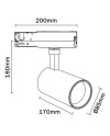 FIJI * FOCO CARRIL 40W 3000K BLANCO